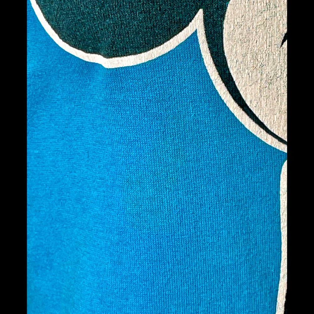▪️VTG▪️WALT DISNEY▪️1980's Turquoise Blue Mickey Mouse Florida Graphic T-Shirt - Picture 9 of 10